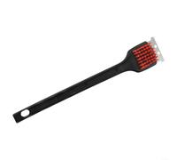 ComfyHarbor BBQ Grill Cleaning Brush, with Long Non-Slip Heat-Resistant Handle, Safe Bristles and Rustproof Stainless Steel Scraper Head, for Removing Stubborn Residues on Cast Iron