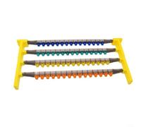 ComfyHarbor Bee Queen Rearing Kit, For AMERICAN Style Support Bars For Beekeeping, Plastic Frame Base For Hive Management, Yellow Tool For Nurturing New For QUEENS