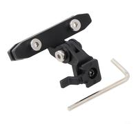 ComfyHarbor Bicycle Saddle Light Mount for Trek Headlights, Aluminum Alloy & ABS Bike Seat Lamp Holder Bracket, Black Cycling Accessory