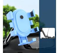 ComfyHarbor Bike Phone Holder Stand Sturdy ABS Bracket for Securely Holding Phones on Motorcycles (mirror blue)