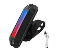 ComfyHarbor Bike Tail Light,USB Rechargeable Bicycle Rear Light, With 30 LED,IPX4 Waterproof Cycling Safety Lamp, For Road Mountain Bike Handlebar 22-31.8mm,5 Modes SOS Flashing Visible(红蓝)