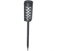 ComfyHarbor Black ABS Solar Garden Light Dual Mount Wall Ground(D) | Auto charge day, light up night, energy saving, no wiring needed, power source
