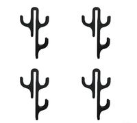 ComfyHarbor Black Door Hooks Over The Top 4 Pcs No Screw Installation Towel Rack for Frameless Glass Shower Screen 16x8.8cm(D)
