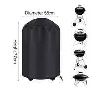 ComfyHarbor Black Grill Cover 58cm Height Weather Resistant(diameter 58CM* 77CM)