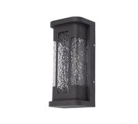 ComfyHarbor Black Outdoor Wall Sconce 350mm Height IP65 Rated | Sealed housing, heavy rain resistant, year-round reliability, 110V-240V compatible, easy mount