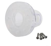 ComfyHarbor Boat Self Bailing Ball Scupper Valve, Marine Drain Stopper,with Anti-Backflow Design,for 1-1/8 Inch Outlet, Transparent PC HDPE Canoe Raft Deck Drain