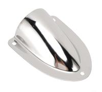 ComfyHarbor Boat Wire Vent Cover, 316 Stainless Steel Clamshell DESIGNED, Mirror Polished Rustproof Cable & Hose Guard For Yacht Speedboat Fishing, Silver 4.72x3.94in