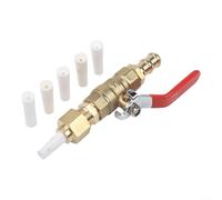 ComfyHarbor Brass Ball Valve Sandblaster Gas Kit,High Pressure Pneumatic Quick Connect For Rust Removal Paint Stripping,Automotive Restoration Metal Cleaning Stone Carving For MOLD Maintenance