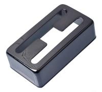 ComfyHarbor Brass H Type Pickup Cover, For Electric Guitar Dual Coil Humbucker, 70X39x18.5mm Precision Fit, Smooth Polished Finish, Compatible With LP Style Six-String Models(Black)