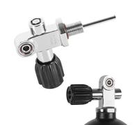 ComfyHarbor Brass Scuba Diving Tank Valve for Yoke and DIN Regulators M18x1.5 Thread Fits 0.5-4L Cylinders 250 Bar Max Pressure Lightweight Design for Travel