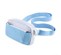 ComfyHarbor Camera Bag for For Kodak Printomatic Camera, Shock-Resistant Cloth Case with Shoulder Strap, Water-Resistant Organizer Pouch for Batteries & Memory Cards, Blue-White