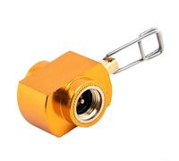 ComfyHarbor Camping Stove Propane, Refill Adapter Brass, Gas Tank Filling Connector,for Butane, Cylinder Saver Portable, Outdoor Hiking Gear Yellow 3x3x2cm