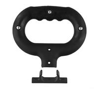 ComfyHarbor Camping Wagon Cart Push Handle Bar with Fixed Buckle, Plastic Replacement Pull Trolley Handle for Outdoor Garden Carts, Socket 24x10mm/21mm Compatible Parts, Black(Elliptical A style)