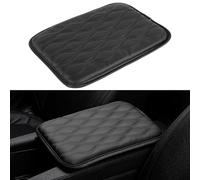 ComfyHarbor Car Armrest Pad Cover, Center Console Box Cushion Mat, For Most Vehicles SUVs Trucks, Waterproof PU Leather Litchi Pattern Protector, With Elastic Straps Install