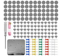 ComfyHarbor Car Roof Lining Repair Kit, Headliner Retainer Clips, With Rivets And Screws, For Securing Fabric Ceiling Trim In Cars Trucks Vans Buses, Installation Tool Set Included
