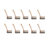 ComfyHarbor Carbon Brushes 8X8x19mm 10PCS For Car Fan Motor And ABS Pump DC Motor Replacement Parts With High-Grade Carbon Material And 1.5mm² Cross-Section For Efficient Conductivity