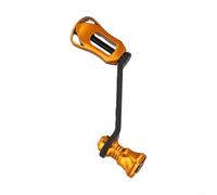 ComfyHarbor Carbon Fibre Fishing Reel Handle With 70Mm Single Arm And Hollow Knob, Compatible For Daiwa Fuego Spinnings Reels, Lightweight Design In Multiple Colours(golden)