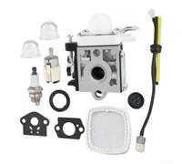 ComfyHarbor Carburetor Kit Fits PB-2520 EB252 Part A021004700 Carburetor | High-grade metal alloy, resists , ensures long life, precise fuel mix, silver finish