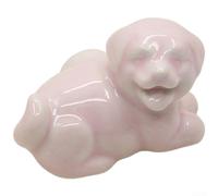 ComfyHarbor Cartoon Dog Drawer Pull Colourful Dopamine Style Lawn Mower Parts Compatible Cabinet Handle for Kitchen Wardrobe TV Stand Easy Install 37mm Height 55mm Length Single(Pale Pink)