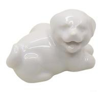 ComfyHarbor Cartoon Dog Drawer Pull Colourful Dopamine Style Lawn Mower Parts Compatible Cabinet Handle for Kitchen Wardrobe TV Stand Easy Install 37mm Height 55mm Length Single(White)