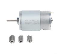 ComfyHarbor Children's Electric Car Replacement Motor Compatible with RS550 RS390 RS380 RS555, 6V 12V 24V Voltage Support, Dual 10/12 Tooth Gear Options, Quick-Install Design(550 12V 12000rpm)