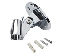 ComfyHarbor Chrome Finish Shower Handset Holder With Adjustable Angle, Wall Mount Shower Head Holder For Large And Small Diameter Hoses