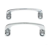 ComfyHarbor Chrome Interior Door Pull Handle Pair For MG Lotus For TRIUMPH TR4 For JAGUAR, Classic Car Upgrade, 120Mm Mounting Spacing, Zinc Alloy