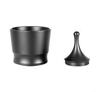 ComfyHarbor Coffee Grounds Catcher for HG43 Grinder, Aluminum Alloy Dosing Cup Compatible with 51mm and 58mm Portafilters, Black(Black)