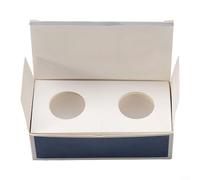 ComfyHarbor Coin Holders For Collection, 12 Sizes Cardboard Storage Boxes (17.5-40mm), Thick Paper Protectors For Stamps And Coins, Safe Display Cases For Collectors(26.5mm)