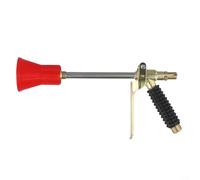 ComfyHarbor Copper Core High Pressure Sprayer Adjustable Garden Irrigation Head Rotary Atomizing Nozzle Multipurpose For Lawn Flower Bed Car Pet Cleaning Windproof Large Red Cap 20Cm Or 30Cm