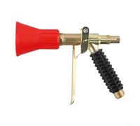ComfyHarbor Copper Core High Pressure Sprayer Adjustable Garden Irrigation Head Rotary Atomizing Nozzle Multipurpose For Lawn Flower Bed Car Pet Cleaning Windproof Large Red Cap 20Cm Or 30Cm