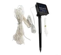 ComfyHarbor Copper Wire Solar String Lights 104 LED Flexible Bend(color) | Ultra-thin copper wire, flexible shaping, build, low heat, safe for fabric