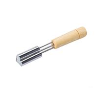 ComfyHarbor Cupcake Corer, Cake Corer, Plunger For Baking Pastry Fill And Decorate With Floral, Heart And Star Shapes, Stainless Steel And Wood Handle Tool For Cupcake And Muffin Center Filling