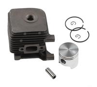 ComfyHarbor Cylinder For Piston Kit 34mm Metal Compatible with FS38 FS45 FS46 FS55 HS45 KM55 BG45 BG55 For BG65 For BG85 Blowers Hedge Trimmers Brushcutters Augers