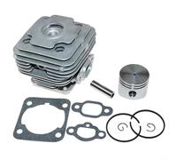 ComfyHarbor Cylinder For PISTON Kit For Mac 741,BC420,Spartan 424,440,441,OM43, For EFCO 8410, For OLEO-MAC Brushcutter Parts,Cast Iron Engine Liner Assembly With Gaskets For Garden Power Equipment