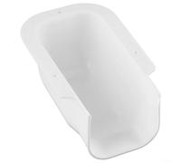 ComfyHarbor Decorative PVC AC Line Cover Set for Split & Central Air Conditioners, Weatherproof Wire Conduit Protector with Wall Cap, 90° Flat Elbow and End Cap(Wall Entry Cap)