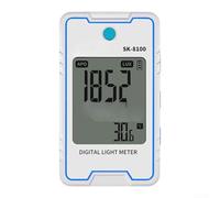 ComfyHarbor Digital Light Meter 0.1-999900Lux With Strobe Flicker Tester, Temp Humidity For LED Inspection And Battery Testing, Portable Luxmeter(SK-8100)