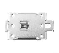ComfyHarbor DIN 35Mm Solid State Relay Mounting Bracket, Aluminum Alloy Guide Rail Buckles, For C45 Power Switch, Nickel Plated Fixed Clip 80.5mm(Silver)