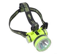 ComfyHarbor Diving Headlamp IPX8 Waterproof Underwater Light 350M Range 180° Adjustable,for Night Fishing Scuba Snorkeling Camping Black Green(Q902)