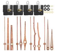 ComfyHarbor DIY Quartz Clock Mechanism Kit With Four Walnut Wood Hand Styles, Compatible With Various Wall And Mantel Clocks, For Restoring And Customising Timepieces(32mm)
