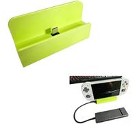 ComfyHarbor Docking Station Stand For Retroid Pocket 5, 90 Degree Type-C Charging Bracket, For PLA Game Console Holder Support, Compact Desktop Accessory(Green)