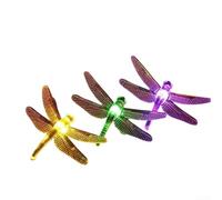 ComfyHarbor Dragonfly Solar String Lights Outdoor 50 LED Warm White Waterproof Decorative Garden Lighting 7 M For Christmas Trees Walls Patio Yard(Color 7M 50 lights)