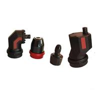 ComfyHarbor Drill Chuck Replacement, Point The Drill Bit Extension Rod For Precision Drilling With HRC60 Hardness Steel Construction, 0.35 Accuracy Grade Corner Joint Adapter(4 pcs set)