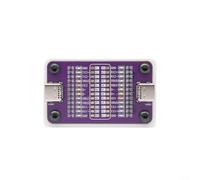 ComfyHarbor Dual-Ended Type-C Fast Charging Cable Testing Board, 24-Pin Continuity Detector, With LED Indicators, For Mobile Phone USB-C Cable Fault Diagnosis(Purple)