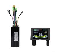ComfyHarbor E-bike Controller Kit With H-100 Color Display, 24V/36V/48V 17A-40A Sine Wave For 250W-2000W Motor, LCD Instrument Panel For Electric Bicycle Scooter(30A)