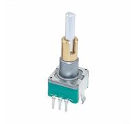 ComfyHarbor EC11EBB24C03 Dual-Shaft Encoder With Push Button Switch, 30 Position 15 Pulse, 8-Pin Rotary Encoder For Industrial Control Systems, 25Mm Inner And 15Mm Outer Shaft