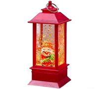 ComfyHarbor Festive Red Desktop Light 13cm Water Stability Design(C) | Warm ambient lighting, cozy , soft glow effect, button cell powered, easy on-off switch