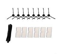 ComfyHarbor Filter Side Brush Roller Kit, For AutoVac For Nova/iHRV6/iHRV14 For Eclipse Pro IHRV11 Robot Vacuum, With V-Shaped Main Brush And Soft Bristles, For Deep Corner Cleaning(B)