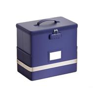 ComfyHarbor Fireproof File Box With Lock, Waterproof Document Storage Organizer For Home Office, Foldable Safety Case With Combination Lock And Reflective Strips For Important Papers