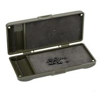 ComfyHarbor Fishing Rig Box with Built-in Measuring Scale, Dual-Sided Storage Organizer with Magnetic Closure, Compact PVC and PP Plastic Tackle Case for Carp